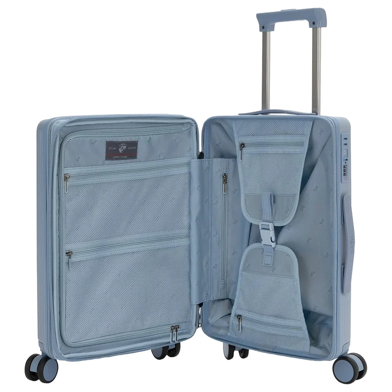 Heys Earth Tones - Trolley de cabina S 4 ruedas 53 cm expandible (glacier grey)