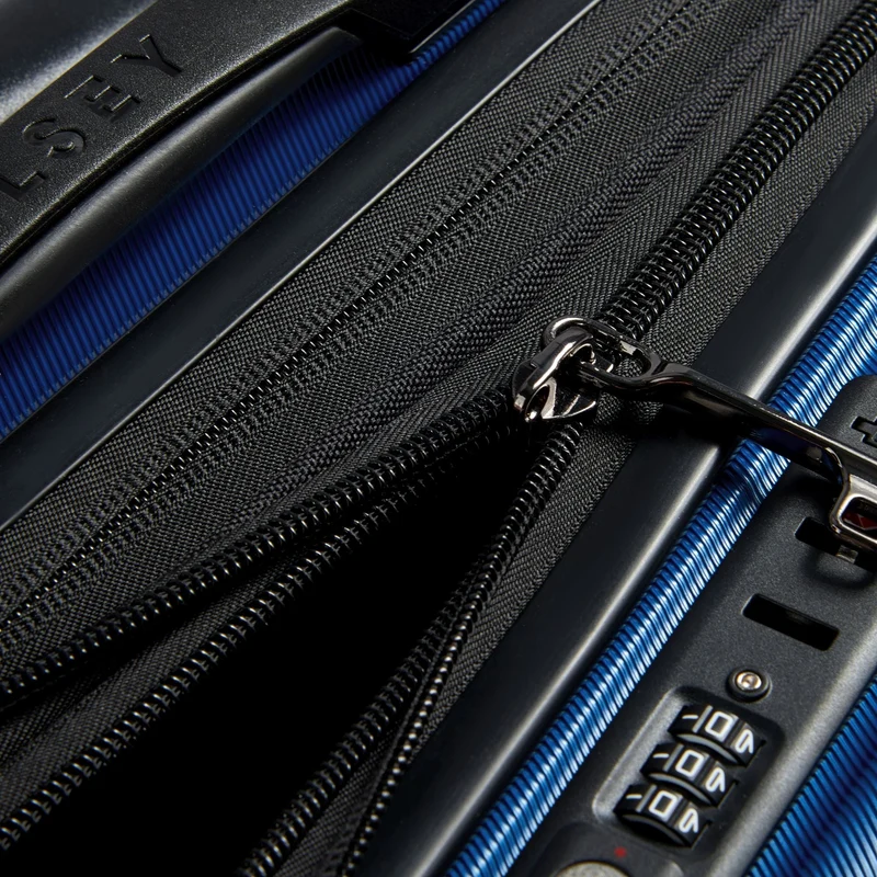 Delsey Paris Shadow 5.0 - Trolley de cabina con 4 ruedas y bolsillo delantero S 55 cm expandible USB (blau)