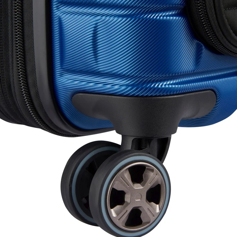 Delsey Paris Shadow 5.0 - Trolley de cabina con 4 ruedas y bolsillo delantero S 55 cm expandible USB (blau)