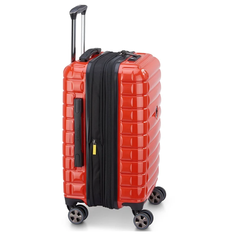 Delsey Paris Shadow 5.0 - Trolley de cabina con 4 ruedas USB 55 cm (intensives rot)