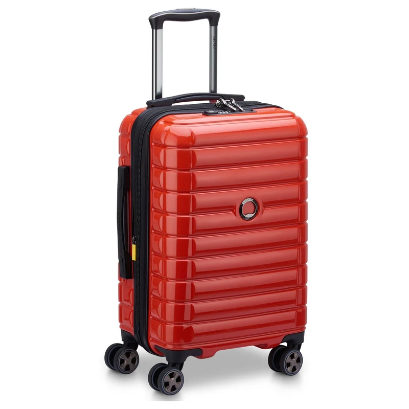 Delsey Paris Shadow 5.0 - Trolley de cabina con 4 ruedas USB 55 cm (intensives rot)