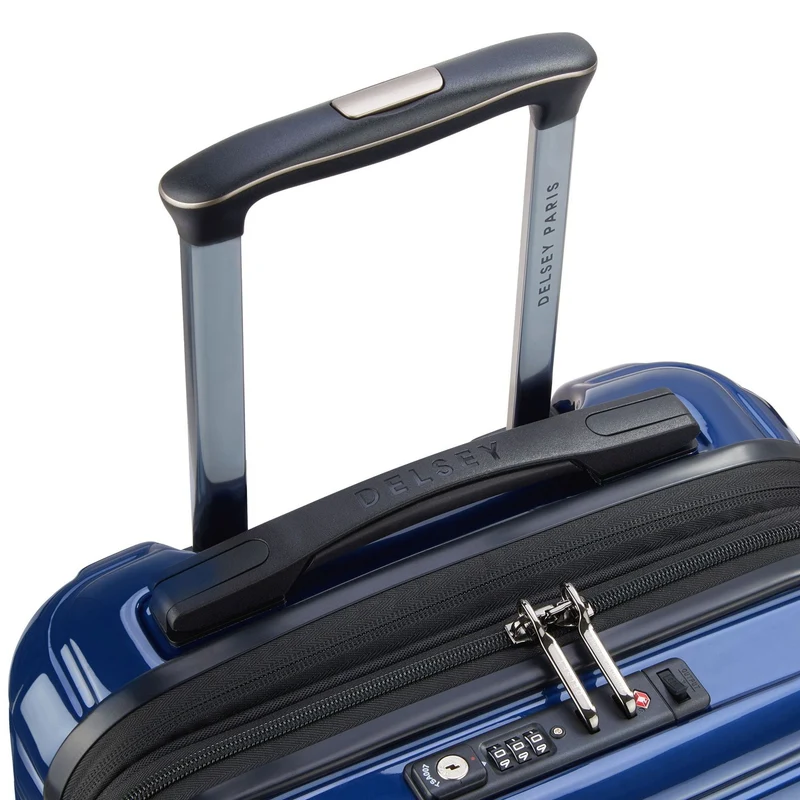 Delsey Paris Shadow 5.0 - Trolley de cabina con 4 ruedas y bolsillo delantero S 55 cm expandible USB (marineblau)