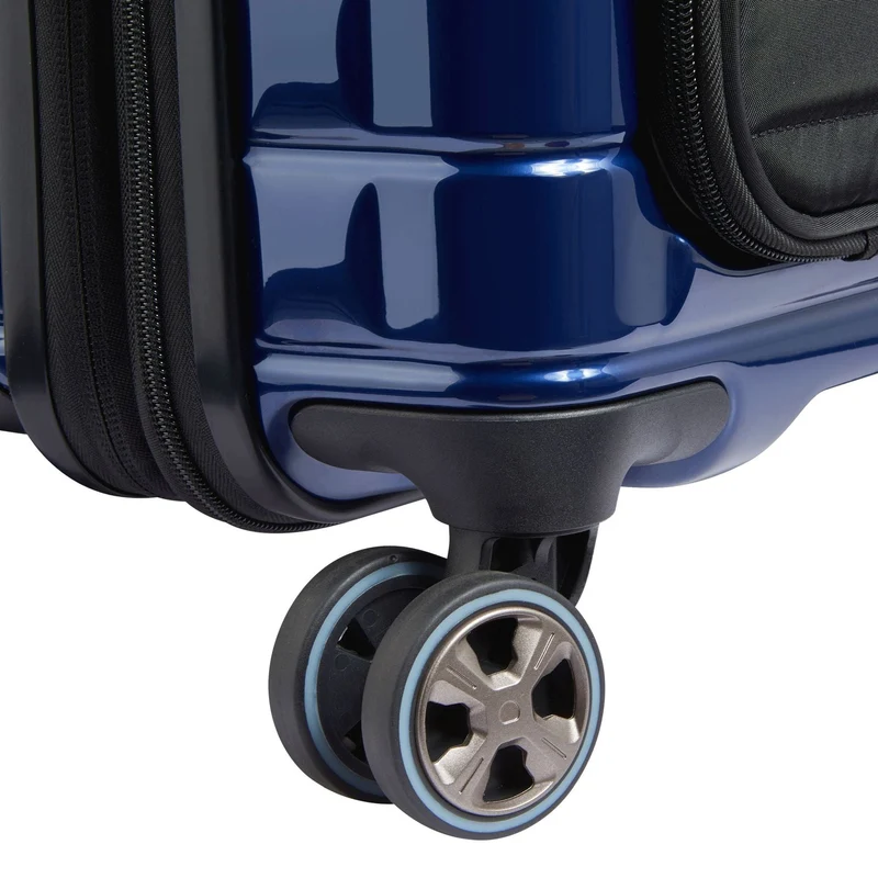 Delsey Paris Shadow 5.0 - Trolley de cabina con 4 ruedas y bolsillo delantero S 55 cm expandible USB (marineblau)