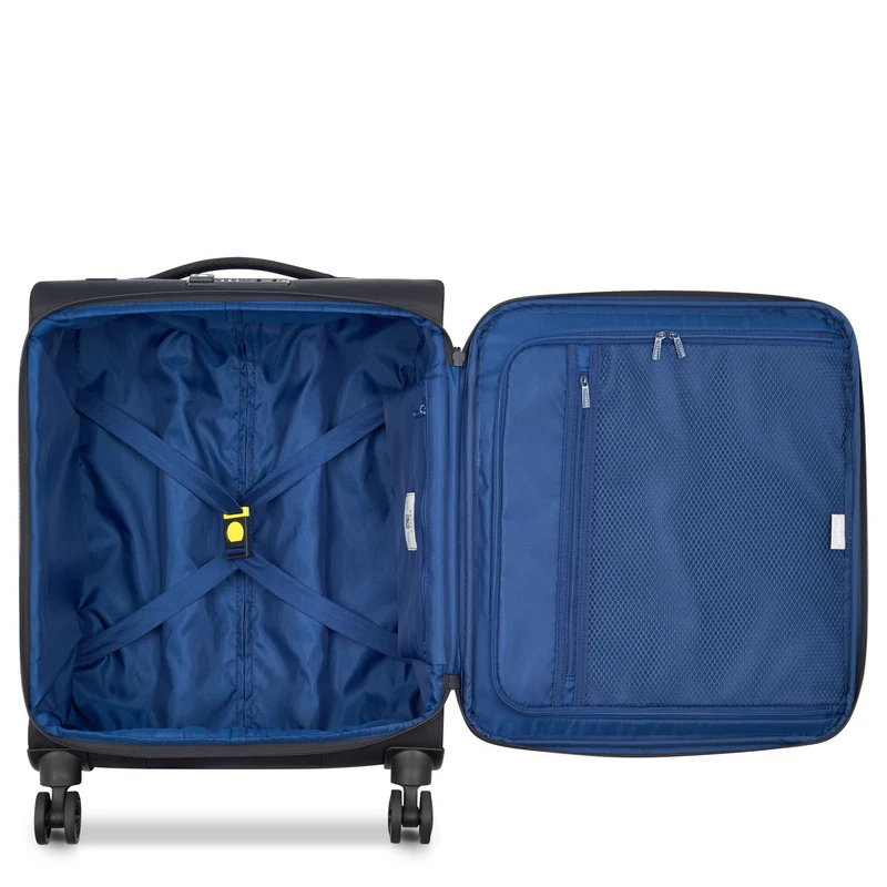 Delsey Paris Brochant 3 - Trolley de cabina con 4 ruedas S 55 cm (deep black)