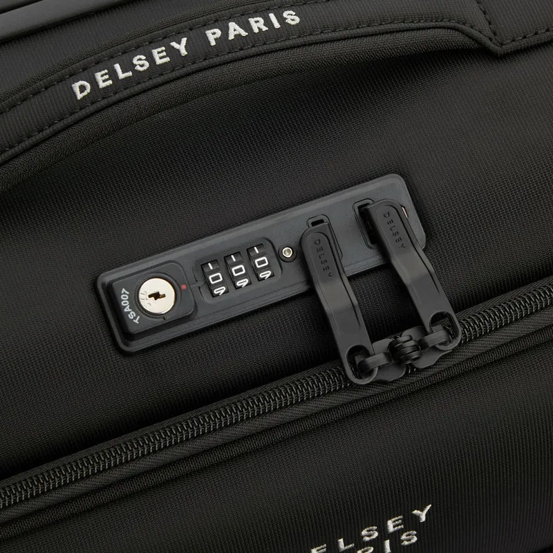 Delsey Paris Brochant 3 - Trolley de cabina con 4 ruedas S 55 cm (deep black)