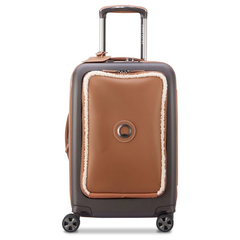 Delsey Paris Chatelet Air 2.0 - Trolley de cabina de 4 ruedas 55 cm expandible 14" USB (braun)