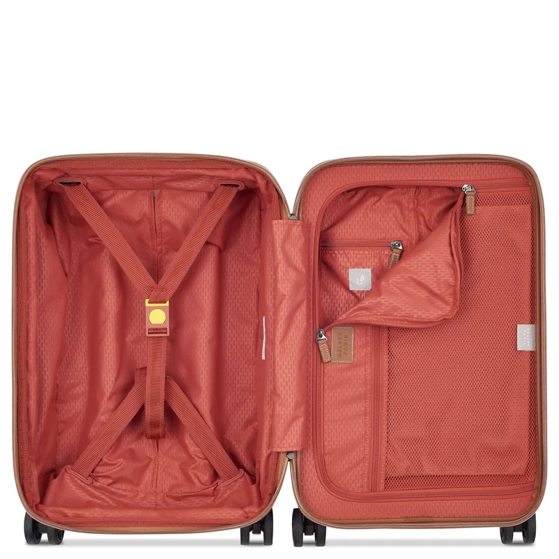 Delsey Paris Chatelet Air 2.0 - Trolley de cabina de 4 ruedas 55 cm expandible 14" USB (braun)