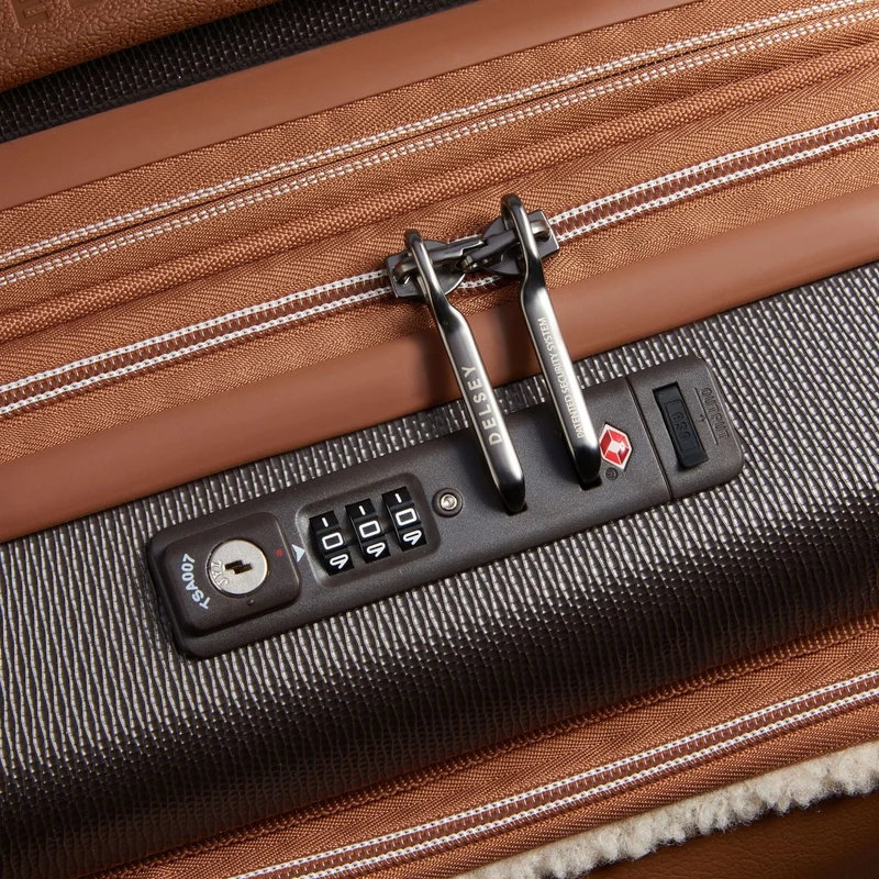 Delsey Paris Chatelet Air 2.0 - Trolley de cabina de 4 ruedas 55 cm expandible 14" USB (braun)