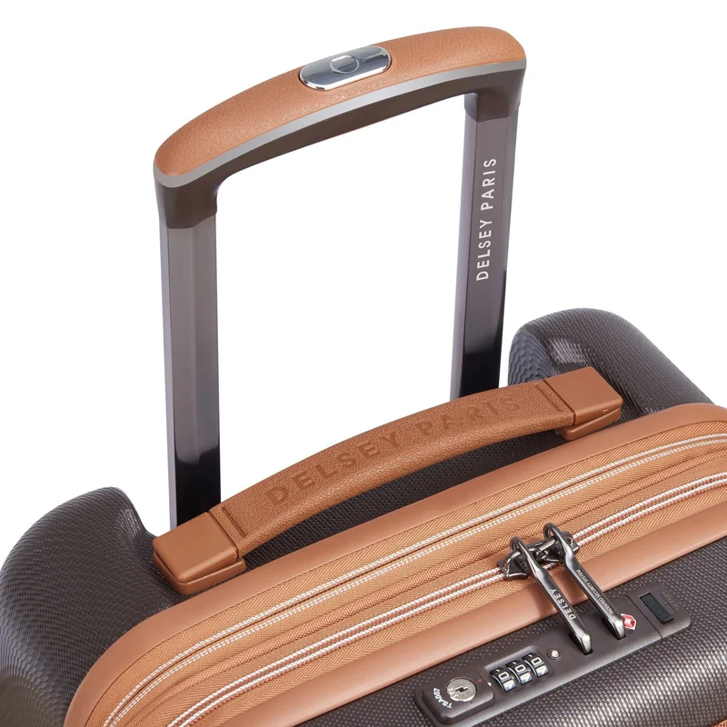 Delsey Paris Chatelet Air 2.0 - Trolley de cabina de 4 ruedas 55 cm expandible 14" USB (braun)