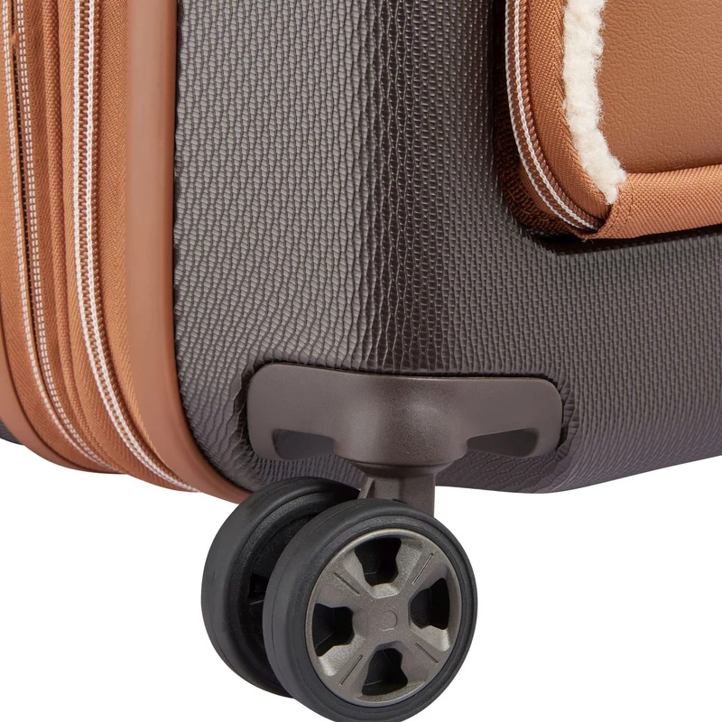 Delsey Paris Chatelet Air 2.0 - Trolley de cabina de 4 ruedas 55 cm expandible 14" USB (braun)
