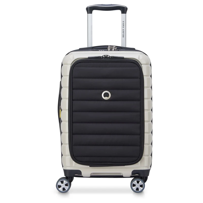 Delsey Paris Shadow 5.0 - Trolley de cabina de 4 ruedas con bolsillo delantero S 55 cm expandible USB (elfenbein)