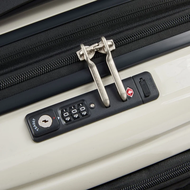 Delsey Paris Shadow 5.0 - Trolley de cabina de 4 ruedas con bolsillo delantero S 55 cm expandible USB (elfenbein)
