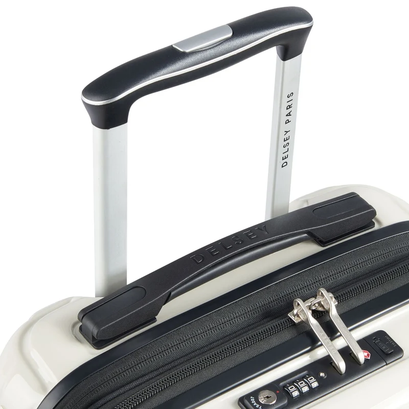 Delsey Paris Shadow 5.0 - Trolley de cabina de 4 ruedas con bolsillo delantero S 55 cm expandible USB (elfenbein)