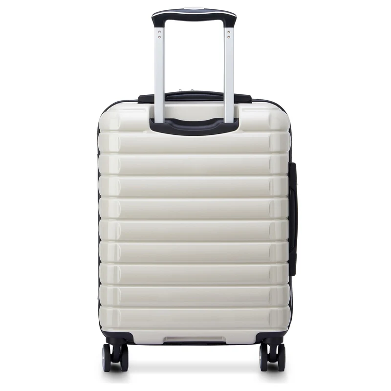 Delsey Paris Shadow 5.0 - Trolley de cabina slim line USB de 4 ruedas 55 cm (elfenbein)
