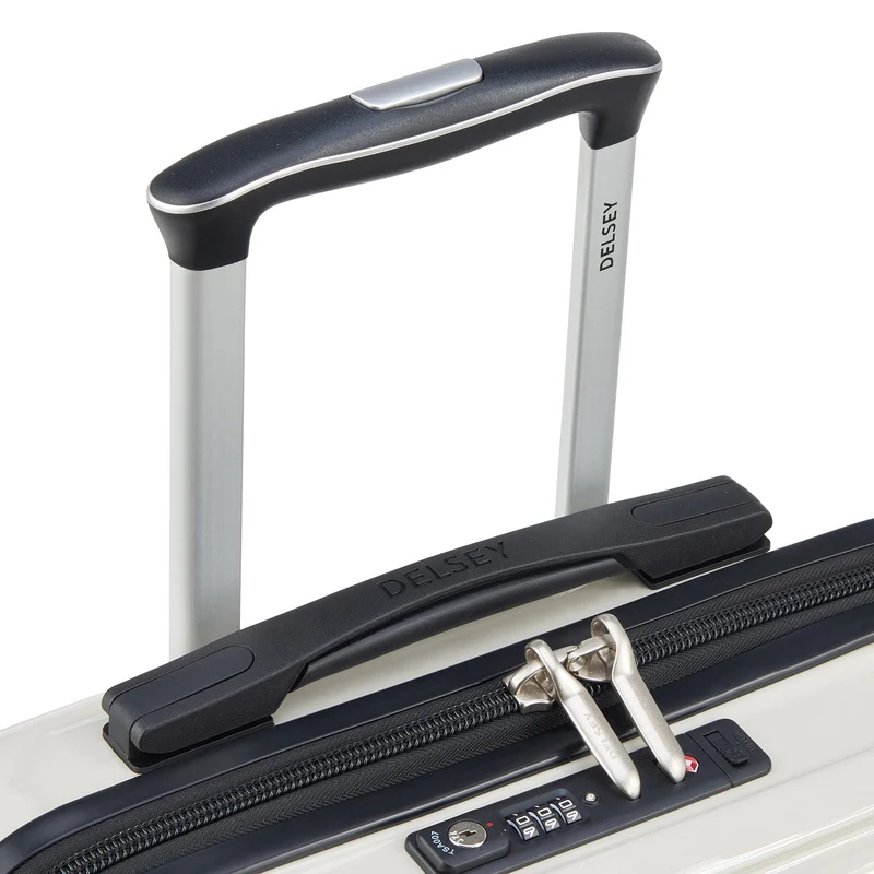 Delsey Paris Shadow 5.0 - Trolley de cabina slim line USB de 4 ruedas 55 cm (elfenbein)