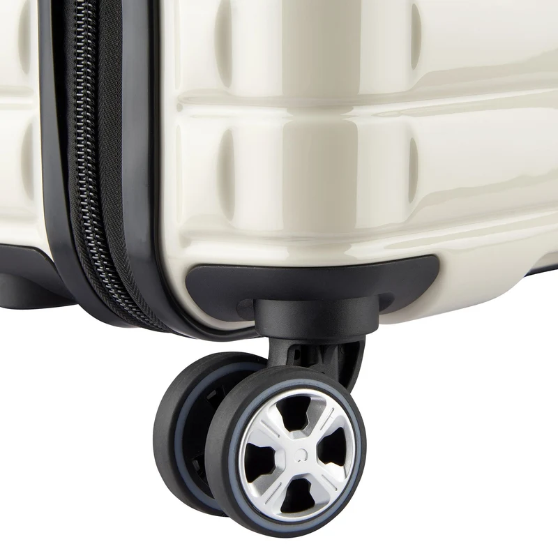 Delsey Paris Shadow 5.0 - Trolley de cabina slim line USB de 4 ruedas 55 cm (elfenbein)