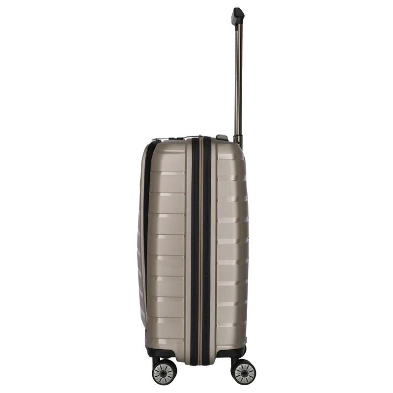Travelite Air Base - Trolley de cabina con 4 ruedas y bolsillo delantero S 55 cm (champagner)
