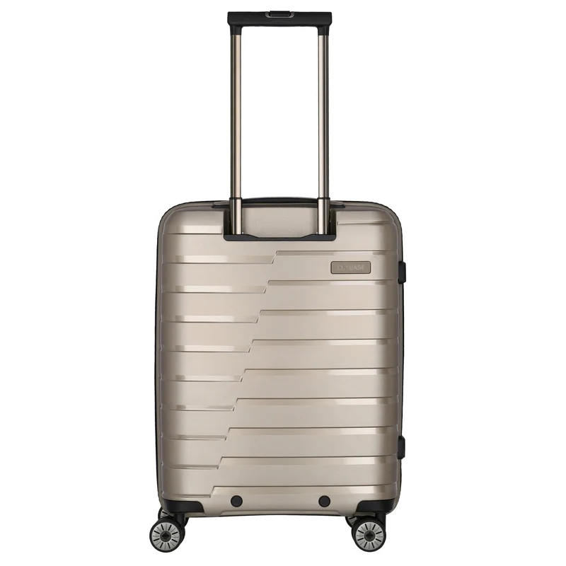 Travelite Air Base - Trolley de cabina con 4 ruedas y bolsillo delantero S 55 cm (champagner)