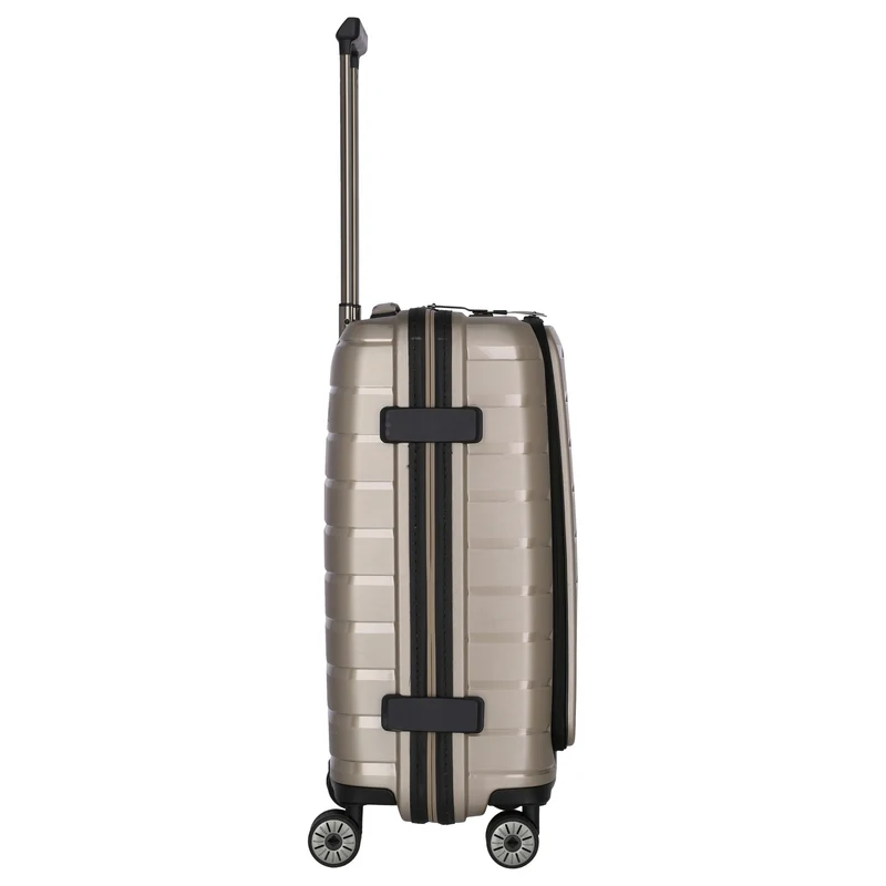Travelite Air Base - Trolley de cabina con 4 ruedas y bolsillo delantero S 55 cm (champagner)