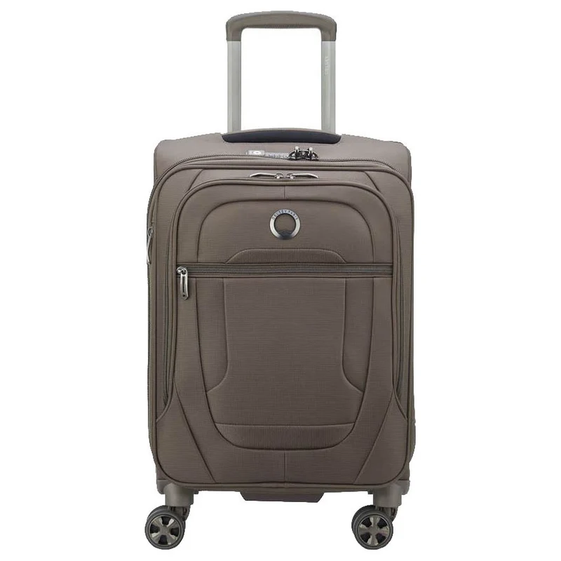 Delsey Paris Helium Dlx 2.0 Slim Line - Trolley de cabina con 4 ruedas 55 cm (mokka)