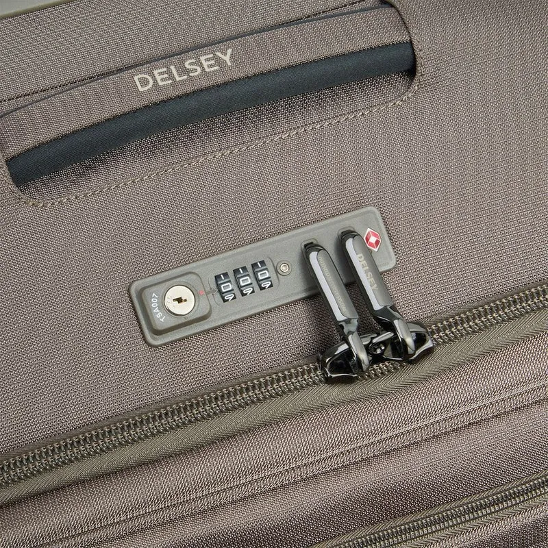Delsey Paris Helium Dlx 2.0 Slim Line - Trolley de cabina con 4 ruedas 55 cm (mokka)