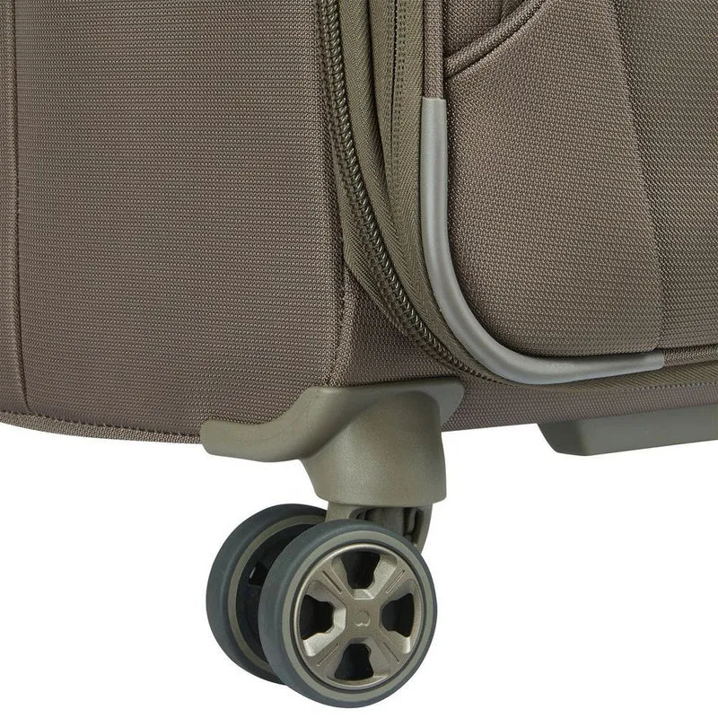 Delsey Paris Helium Dlx 2.0 Slim Line - Trolley de cabina con 4 ruedas 55 cm (mokka)