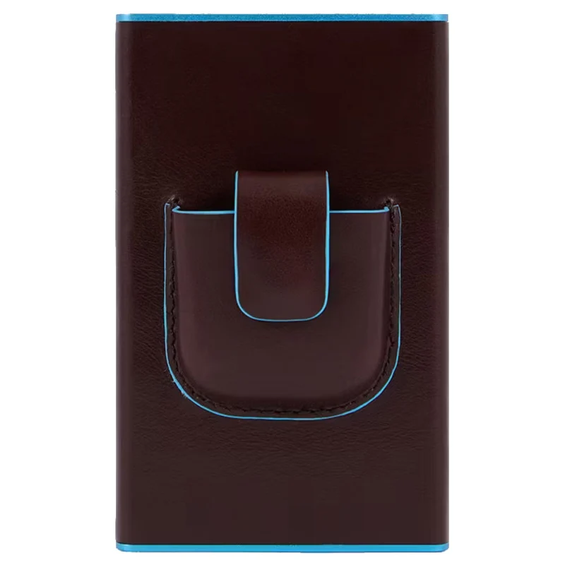 Piquadro Blue Square - Tarjetero 11cc 10 cm RFID (color: caoba)