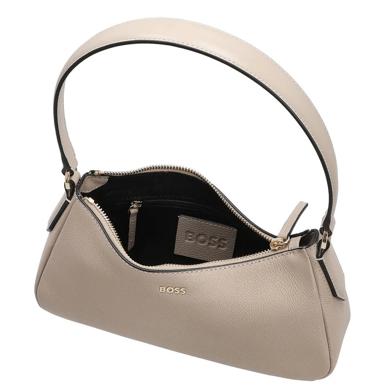 BOSS Women's Alyce BM - Bolso de hombro S 24.5 cm (light beige)