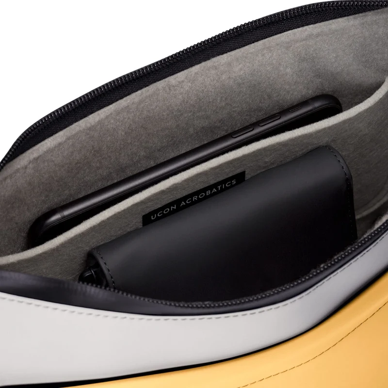 Ucon Acrobatics Alva Medium Lotus Infinity - Bolso bandolera 30 cm (glaicer grey-lemon)