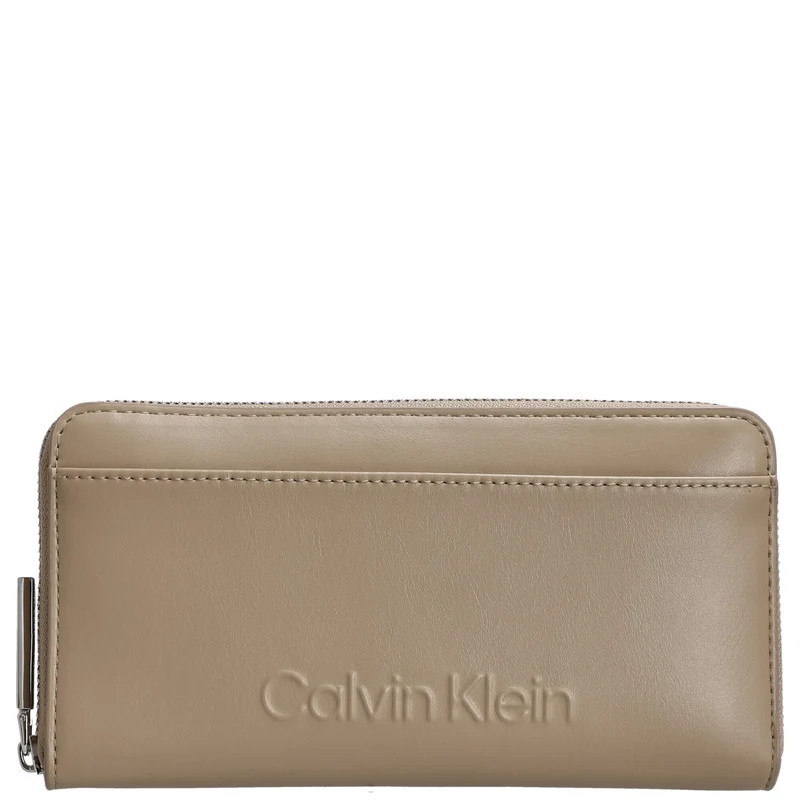 Calvin Klein Embossed Logo - Cartera L 12cc 19.2 cm RFID (crockery)