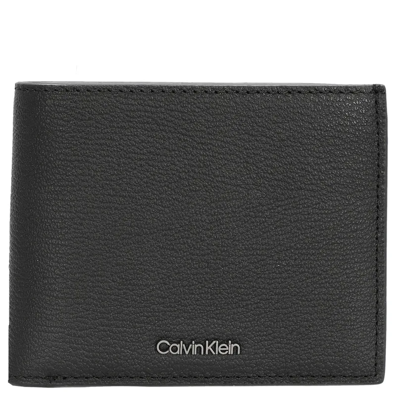 Calvin Klein Modern Bus Bifold - Cartera 5cc 11 cm RFID (ck black pebble)