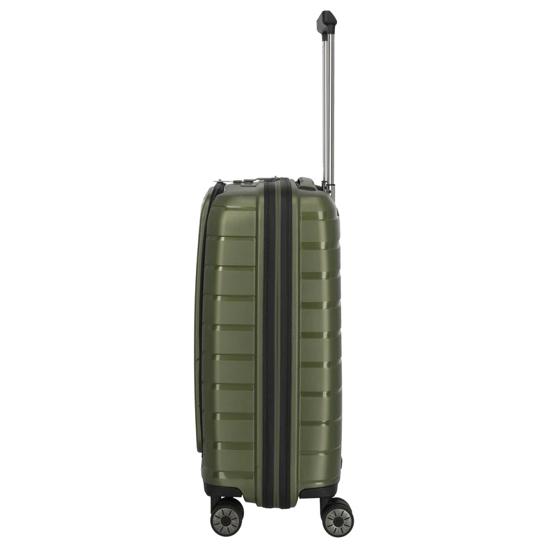 Travelite Air Base - Trolley de cabina con 4 ruedas y bolsillo delantero S 55 cm (olive)
