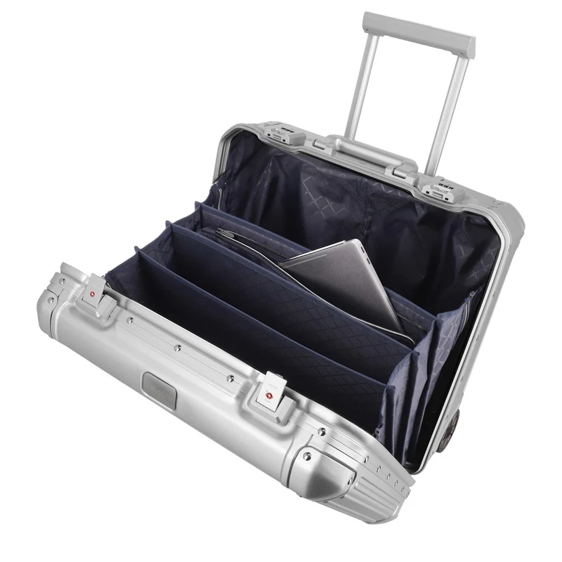 Travelite Next - Trolley de negocios con 2 ruedas 45 cm (silver)