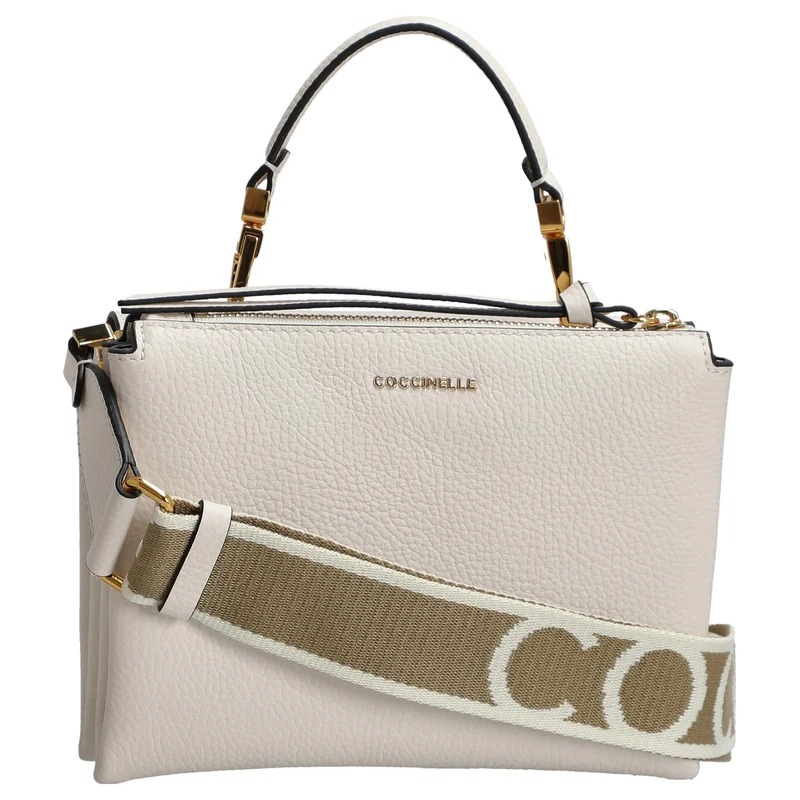 Coccinelle Arlettis Signature - Bolso de mano 19 cm (blanco)