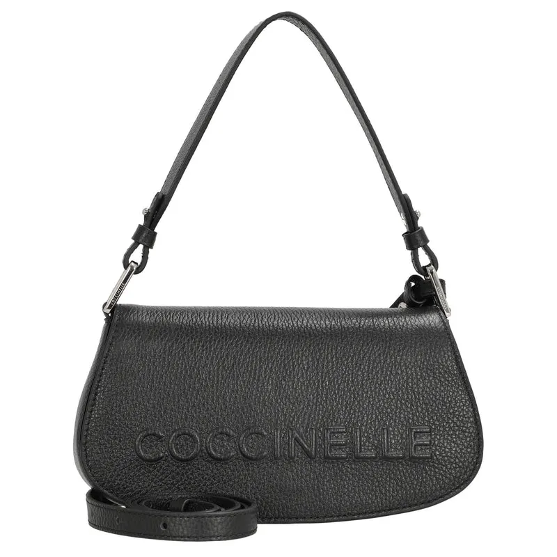 Coccinelle Myrtha Maxi Log - Bolso de hombro 24 cm (noir)