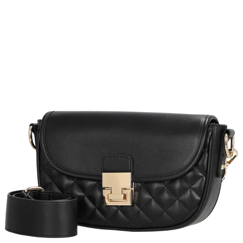 Seidenfelt Viiala Crossbody - Bolso bandolera 26 cm (black quilted)