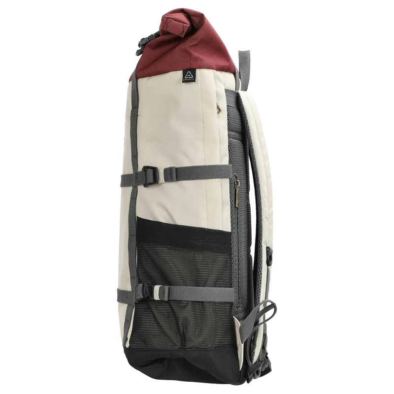 Doughnut Paratrooper Reborn - Mochila Rolltop 14" 67 cm expandible (stone x wine)