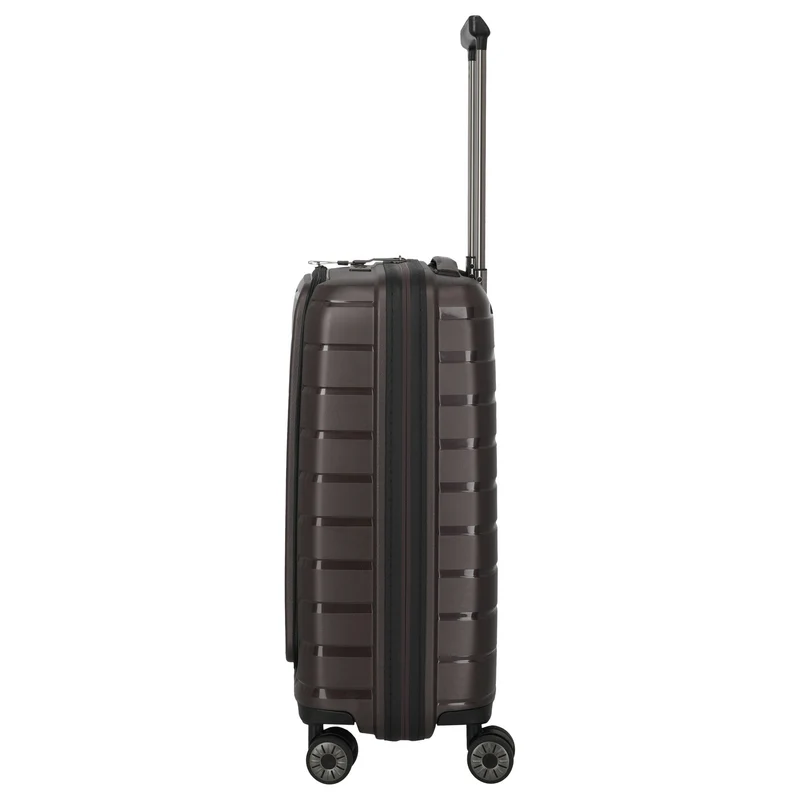 Travelite Air Base - Trolley de cabina con 4 ruedas y bolsillo frontal S 55 cm (coffee)