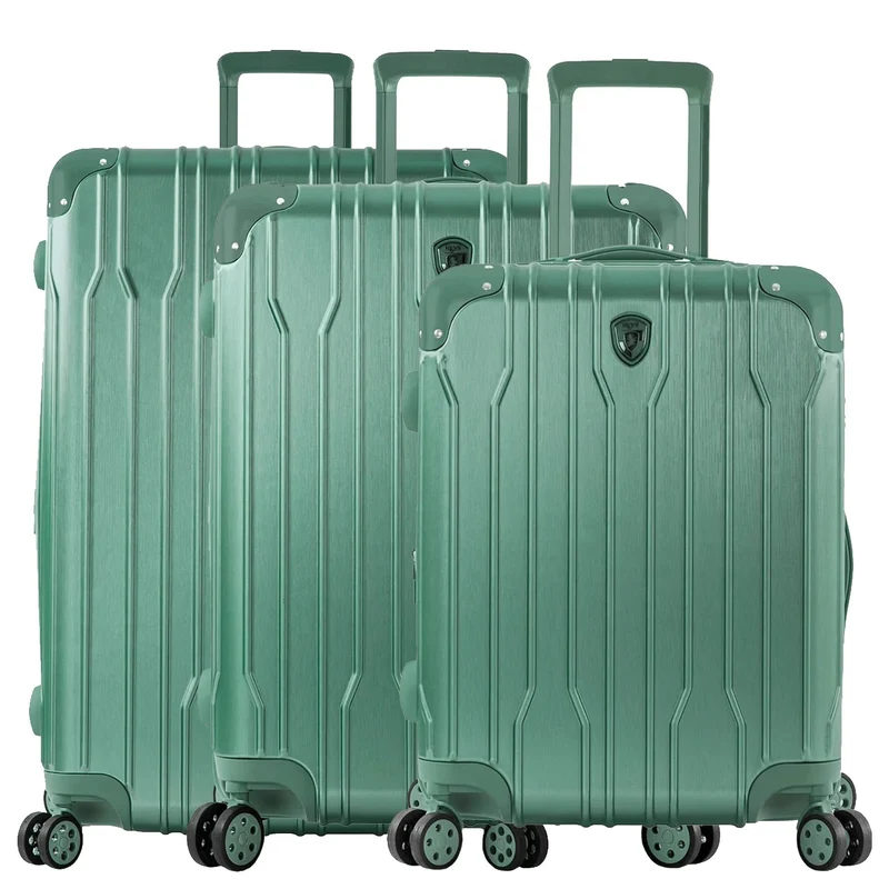 Heys Xtrak - Set de trolley con 4 ruedas 3 piezas expandible (midnight green)