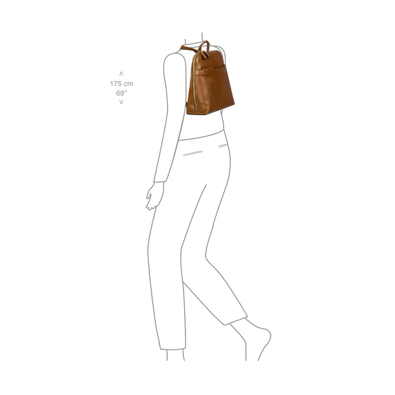 Brics Volterra - Mochila 33 cm (tobacco)