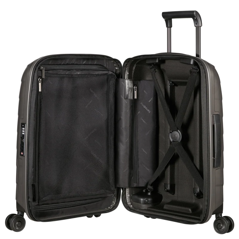 Samsonite Attrix - Trolley de cabina con 4 ruedas S 55/35 cm erw. (dune)
