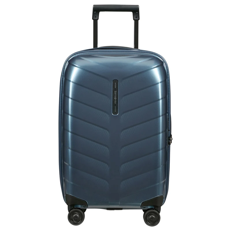 Samsonite Attrix - Trolley de cabina con 4 ruedas S 55/35 cm erw. (steel blue)