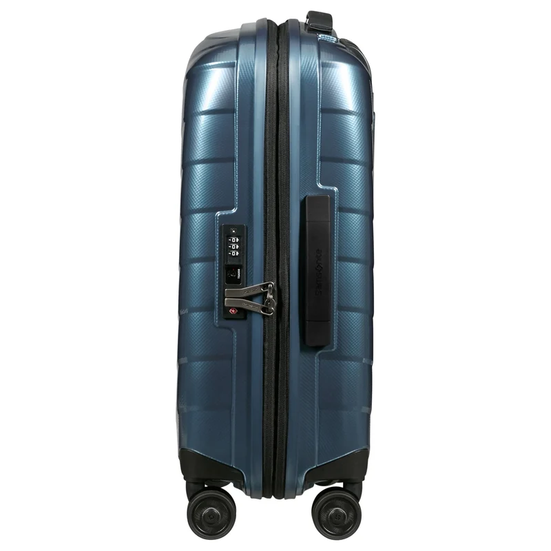 Samsonite Attrix - Trolley de cabina con 4 ruedas S 55/35 cm erw. (steel blue)
