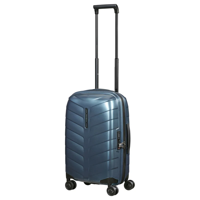 Samsonite Attrix - Trolley de cabina con 4 ruedas S 55/35 cm erw. (steel blue)