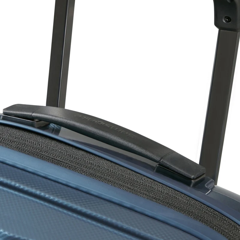 Samsonite Attrix - Trolley de cabina con 4 ruedas S 55/35 cm erw. (steel blue)