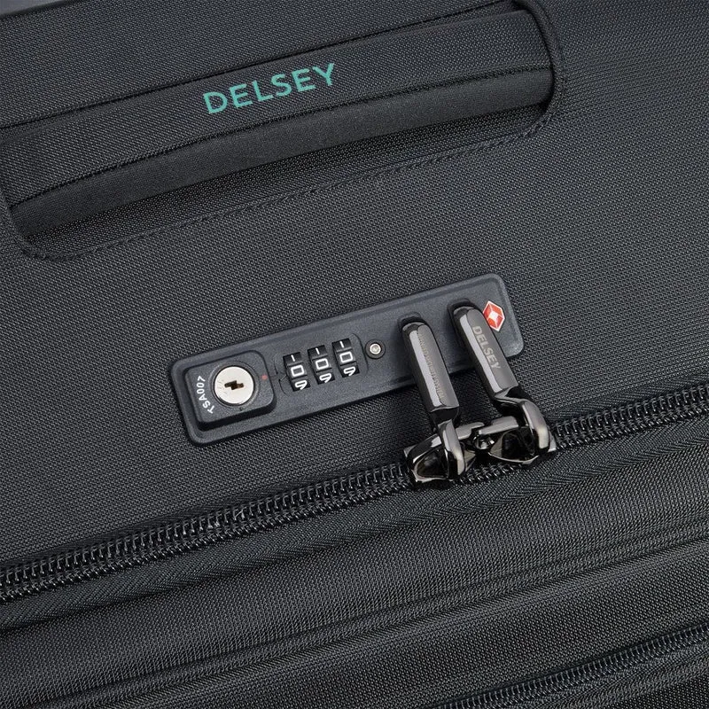 Delsey Paris Helium Dlx 2.0 erweiterbar - Trolley de 4 ruedas 77cm (schwarz)