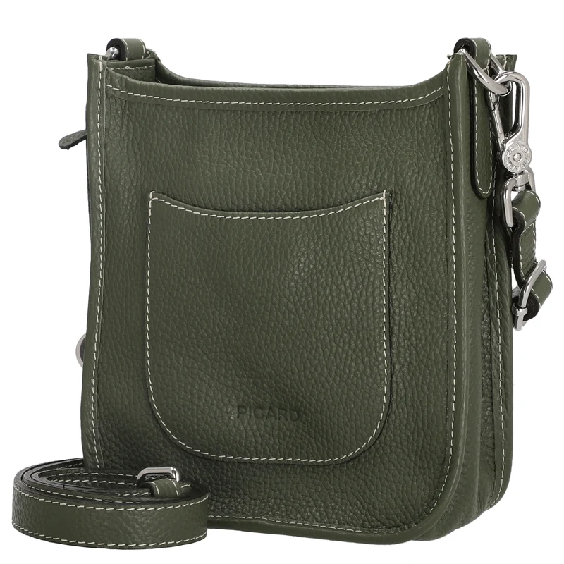 Picard Kronberg - Bolso bandolera 19 cm Rindsleder (pesto)