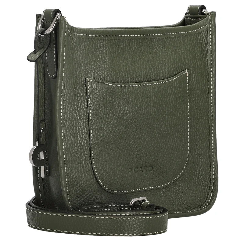 Picard Kronberg - Bolso bandolera 19 cm Rindsleder (pesto)