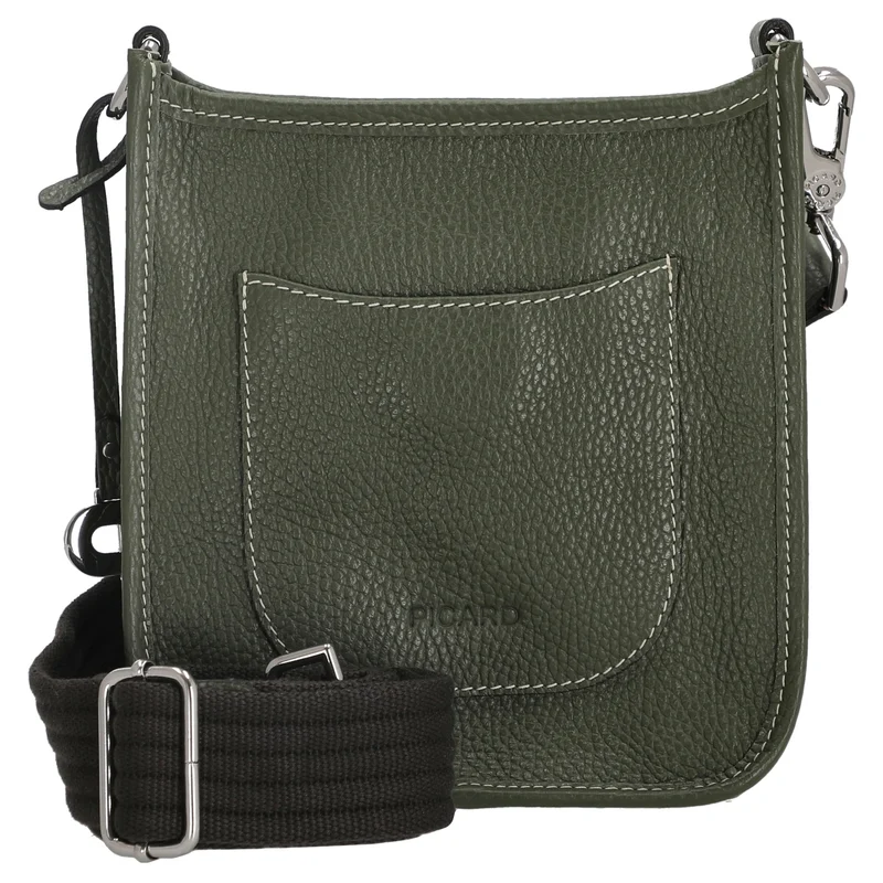 Picard Kronberg - Bolso bandolera 19 cm Rindsleder (pesto)
