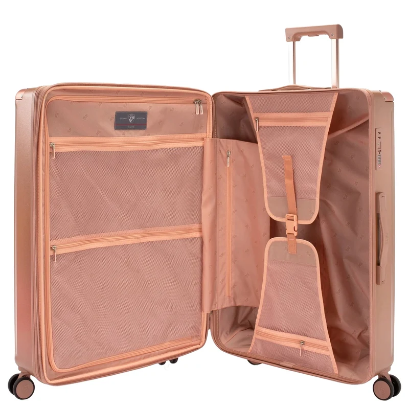 Heys Luxe - Trolley de 4 ruedas L 76 cm expandible (rose gold)